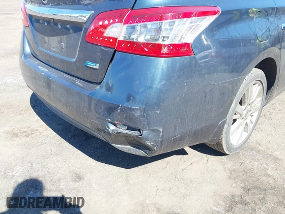 2013 Nissan Sentra SV with VIN 3N1AB7AP7DL619824, listed as a IAAI auction lot 41909137 with 98,357 mi miles. Bid and sale history available at carsss.com. Image 6.