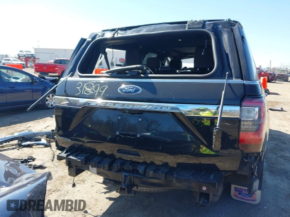 2019 Ford Expedition Max Limited with VIN 1FMJK2AT0KEA08054, listed as a IAAI auction lot 41983731 with 59,812 mi miles and . Bid and sale history available at DreamBid. Image 17.