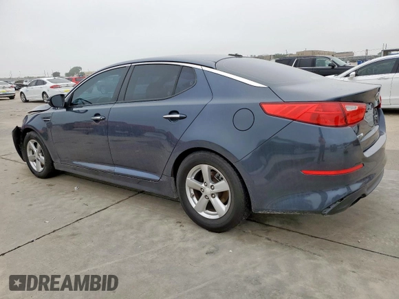 2015 Kia Optima LX with VIN 5XXGM4A76FG383391, listed as a Copart auction lot 55322155 with 168,430 mi miles and Salvage Title. Bid and sale history available at carsss.com. Image 2.