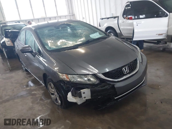 2014 Honda Civic Sedan LX with VIN 19XFB2F53EE044723, listed as a IAAI auction lot 41727499 with 233,635 mi miles. Bid and sale history available at carsss.com. Image 1.