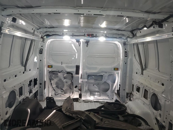 2023 Ford Transit Cargo with VIN 1FTBR1Y88PKA97221, listed as a Copart auction lot 43410475 with 34,927 mi miles and Salvage Title. Bid and sale history available at DreamBid. Image 10.