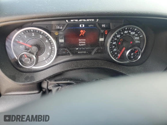 2022 Ram 1500 Lone Star with VIN 1C6SRFFT0NN427277, listed as a Copart auction lot 59408095 with 52,133 mi miles and Salvage title. Bid and sale history available at DreamBid. Image 9.