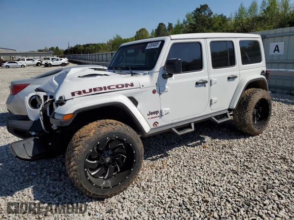 2021 Jeep Wrangler Unlimited Rubicon with VIN 1C4HJXFN3MW634045, listed as a Copart auction lot 52684805 with 34,133 mi miles and Clean Title. Bid and sale history available at DreamBid. Image 1.