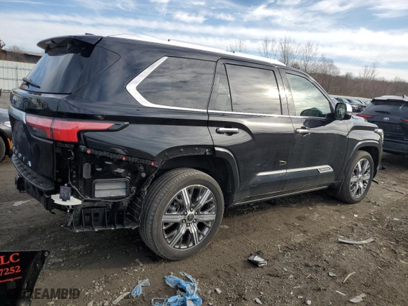 2023 Toyota Sequoia SR5 with VIN 7SVAAABA8PX018069, listed as a Copart auction lot 45392585 with 19,514 mi miles and Salvage Title. Bid and sale history available at carsss.com. Image 3.