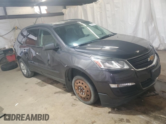 2014 Chevrolet Traverse LS z VIN 1GNKVFKD2EJ313752, wystawiony jako Copart lot #53604005 z przebiegiem 213 362 mil mil oraz Szkoda całkowita • Salvage title. Historia ofert i sprzedaży dostępna na DreamBid. Obrazek 4.