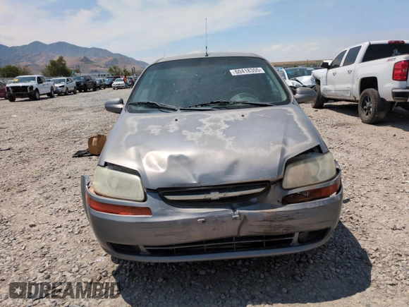 2006 Chevrolet Aveo LS with VIN KL1TD56666B540466, listed as a Copart auction lot 60418355 with 252,838 mi miles and Salvage title. Bid and sale history available at DreamBid. Image 5.