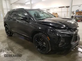 2019 Chevrolet Blazer RS with VIN 3GNKBJRS0KS608665, listed as a Copart auction lot 53233515 with 69,489 mi miles and Salvage title. Bid and sale history available at DreamBid. Image 4.