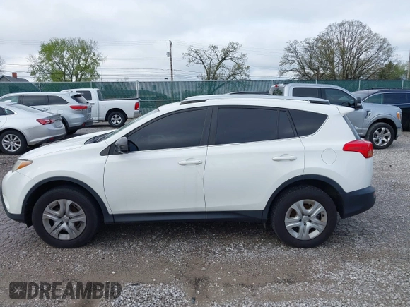 2014 Toyota RAV4 LE with VIN JTMBFREV2EJ006965, listed as a IAAI auction lot 41961470 with 194,881 mi miles and . Bid and sale history available at DreamBid. Image 14.