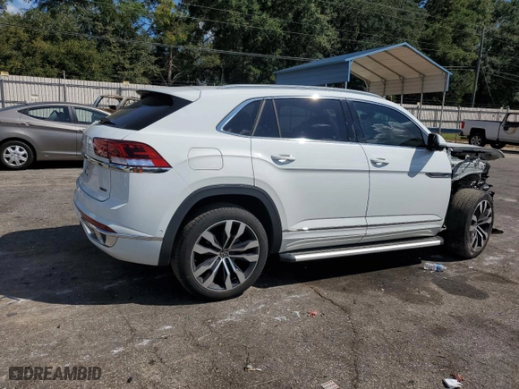 2020 Volkswagen Atlas Cross Sport 3.6L V6 SEL Premium R-Line with VIN 1V2TE2CA3LC230681, listed as a Copart auction lot 73670424 with 48,713 mi miles and Salvage Title. Bid and sale history available at carsss.com. Image 3.