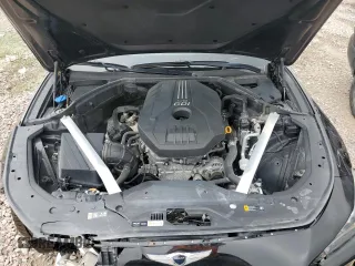 2020 Genesis G70 2.0T with VIN KMTG44LA7LU053209, listed as a Copart auction lot 53784414 with 17,365 mi miles and Salvage Title. Bid and sale history available at carsss.com. Image 11.