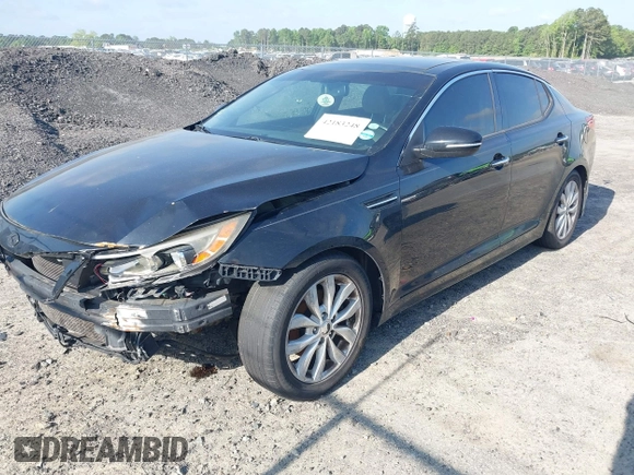 2014 Kia Optima EX with VIN 5XXGN4A70EG277871, listed as a IAAI auction lot 42183248 with 128,300 mi miles and . Bid and sale history available at carsss.com. Image 2.