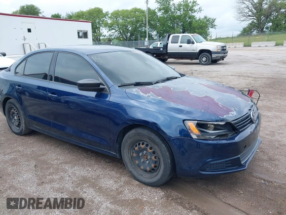 2014 Volkswagen Jetta S with VIN 3VW2K7AJ2EM438149, listed as a IAAI auction lot 42594264 with 54,675 mi miles and . Bid and sale history available at DreamBid. Image 1.