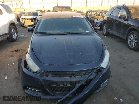 2013 Dodge Dart Rallye with VIN 1C3CDFBA6DD185314, listed as a Copart auction lot 84427184 with 0 mi miles and Salvage Title. Bid and sale history available at carsss.com. Image 5.