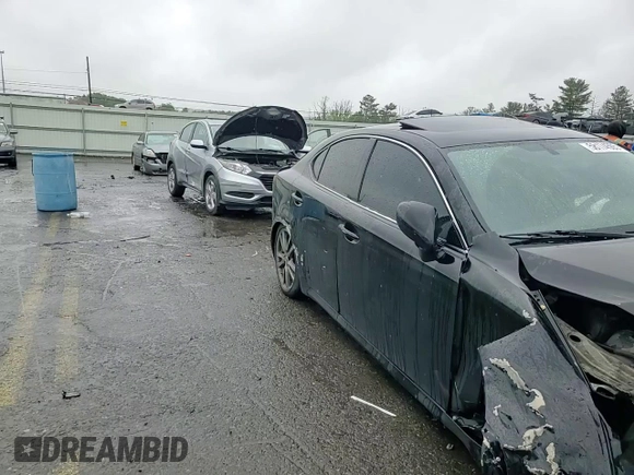 2008 Lexus IS 250 with VIN JTHBK262482073880, listed as a Copart auction lot 58174505 with 176,582 mi miles and Salvage title. Bid and sale history available at DreamBid. Image 13.
