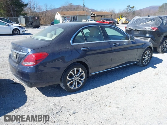 2017 Mercedes-Benz C 300 with VIN 55SWF4KB4HU213818, listed as a IAAI auction lot 41656649 with 208,589 mi miles and . Bid and sale history available at DreamBid. Image 4.