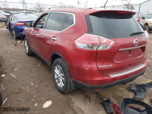 2016 Nissan Rogue SV with VIN 5N1AT2MV9GC785054, listed as a IAAI auction lot 41756914 with 163,680 mi miles. Bid and sale history available at carsss.com. Image 3.