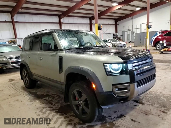 2020 Land Rover Defender X with VIN SALEX7EU4L2022865, listed as a Copart auction lot 51490495 with 81,314 mi miles and Salvage title. Bid and sale history available at DreamBid. Image 15.