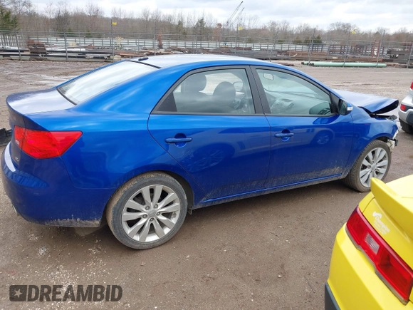 2010 Kia Forte SX with VIN KNAFW4A3XA5250341, listed as a IAAI auction lot 41698461 with 124,334 mi miles. Bid and sale history available at carsss.com. Image 13.