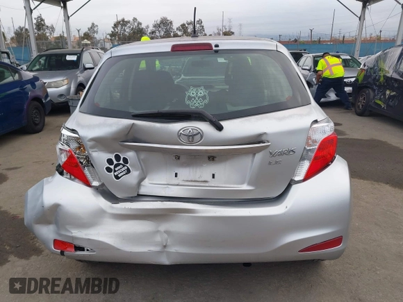 2012 Toyota Yaris L with VIN JTDKTUD30CD525956, listed as a IAAI auction lot 42057788 with 191,307 mi miles. Bid and sale history available at carsss.com. Image 16.