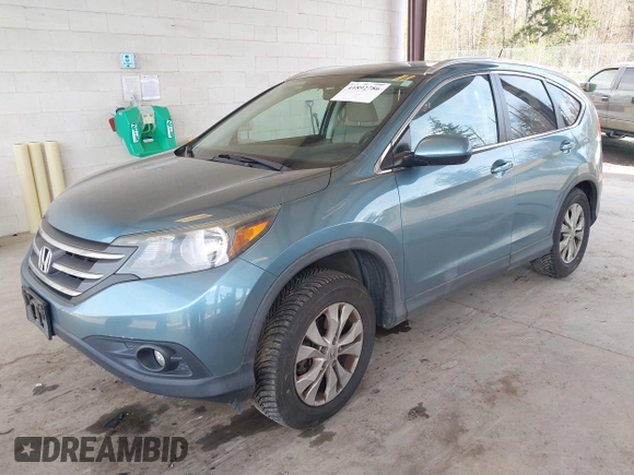 2014 Honda CR-V EX-L with VIN 5J6RM4H74EL083128, listed as a IAAI auction lot 41892786 with 91,466 mi miles. Bid and sale history available at carsss.com. Image 2.
