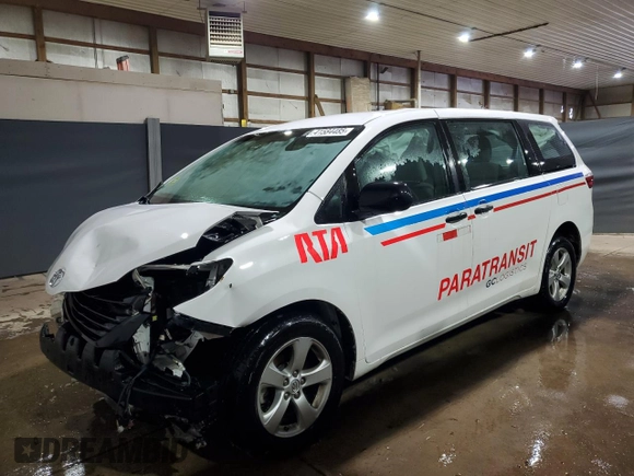 2017 Toyota Sienna L with VIN 5TDZZ3DC9HS879994, listed as a Copart auction lot 41584485 with 123,087 mi miles and Salvage Title. Bid and sale history available at DreamBid. Image 1.