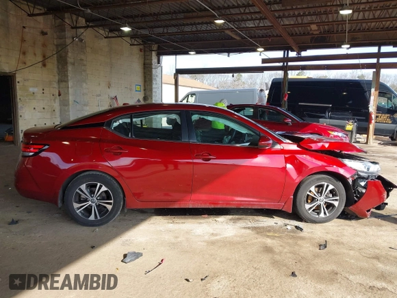 2022 Nissan Sentra SV with VIN 3N1AB8CV8NY296230, listed as a IAAI auction lot 41931030 with 108,696 mi miles and . Bid and sale history available at DreamBid. Image 14.