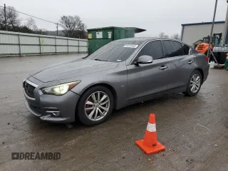 2015 Infiniti Q50 Premium with VIN JN1BV7AP0FM350554, listed as a Copart auction lot 45019465 with 95,069 mi miles and Salvage Title. Bid and sale history available at carsss.com. Image 1.