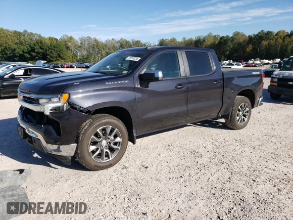 2022 Chevrolet Silverado 1500 LT with VIN 1GCPDDEK1NZ570127, listed as a Copart auction lot 75916724 with 87,646 mi miles and Salvage Title. Bid and sale history available at DreamBid. Image 1.