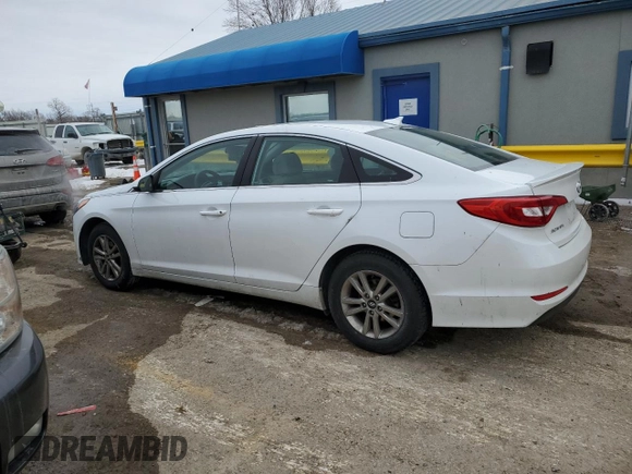 2015 Hyundai Sonata SE with VIN 5NPE24AF7FH003628, listed as a Copart auction lot 45699755 with 196,522 mi miles and Salvage Title. Bid and sale history available at DreamBid. Image 2.