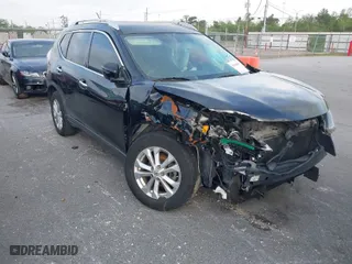 2016 Nissan Rogue SV with VIN KNMAT2MT9GP614414, listed as a IAAI auction lot 41968457 with 252,533 mi miles. Bid and sale history available at carsss.com. Image 1.