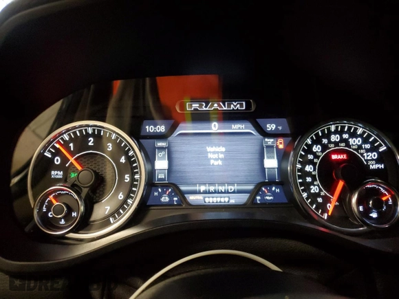 2019 Ram 1500 Laramie with VIN 1C6SRFDT6KN841744, listed as a Copart auction lot 47461755 with 80,749 mi miles and Salvage Title. Bid and sale history available at carsss.com. Image 9.