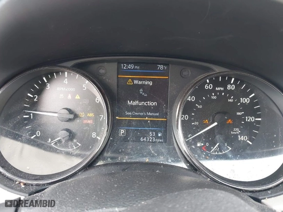 2019 Nissan Rogue Sport SV with VIN JN1BJ1CP2KW525133, listed as a IAAI auction lot 41593961 with 64323 miles. Bid and sale history available at carsss.com. Image 7.