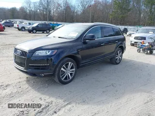 2013 Audi Q7 3.0T Premium Plus with VIN WA1LGAFE1DD002592, listed as a IAAI auction lot 41710303 with 160,696 mi miles. Bid and sale history available at carsss.com. Image 2.
