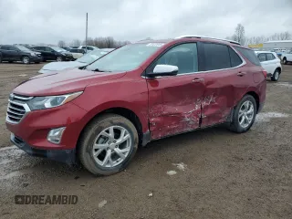 2019 Chevrolet Equinox Premier z VIN 3GNAXXEV3KS571787, wystawiony jako Copart lot #52422645 z przebiegiem 84 543 mil mil oraz Nie do naprawy • Non repairable. Historia ofert i sprzedaży dostępna na DreamBid. Obrazek 1.