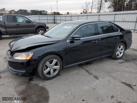 2013 Volkswagen Passat SE w/Sunroof with VIN 1VWBH7A37DC035915, listed as a Copart auction lot 42120935 with 126,331 mi miles and Salvage Title. Bid and sale history available at carsss.com. Image 1.