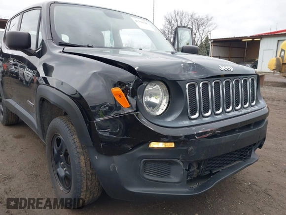 2017 Jeep Renegade Sport with VIN ZACCJBAB6HPG43142, listed as a IAAI auction lot 41719128 with 127,088 mi miles and . Bid and sale history available at carsss.com. Image 6.