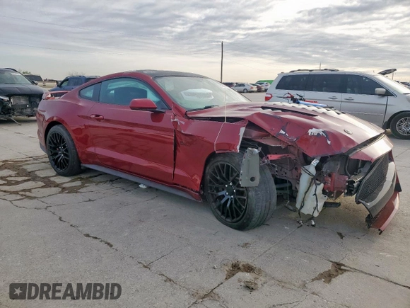 2019 Ford Mustang GT with VIN 1FA6P8CFXK5105693, listed as a Copart auction lot 50537475 with 69,543 mi miles and Salvage Title. Bid and sale history available at carsss.com. Image 4.