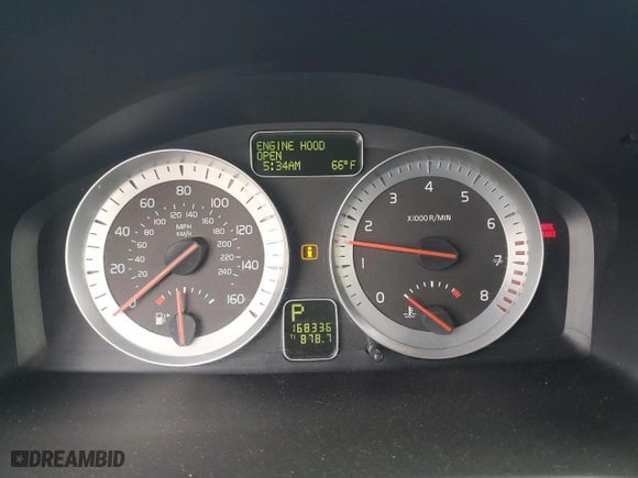 2011 Volvo C70 with VIN YV1672MC8BJ116950, listed as a Copart auction lot 74572534 with 168,336 mi miles and Salvage Title. Bid and sale history available at carsss.com. Image 9.