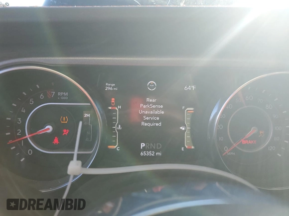 2020 Jeep Gladiator Mojave с VIN 1C6JJTEG8LL204130, выставлен на аукционе Copart как лот 84397264 с пробегом 65 352 миль миль и Списание • Salvage title. История ставок и продаж доступна на DreamBid. Изображение 9.