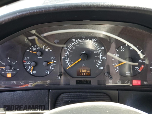 1999 Mercedes-Benz S 320/430/500 z VIN WDBGA33G7XA422291, wystawiony jako Copart lot #60374865 z przebiegiem 111 792 mil mil oraz Czysty tytuł • Clean title. Historia ofert i sprzedaży dostępna na DreamBid. Obrazek 9.