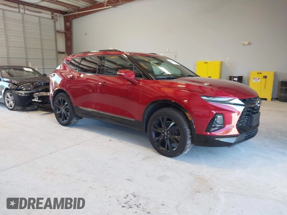 2019 Chevrolet Blazer RS z VIN 3GNKBERS3KS681486, wystawiony jako IAAI lot #42307181 z przebiegiem 104 387 mil mil oraz . Historia ofert i sprzedaży dostępna na DreamBid. Obrazek 1.