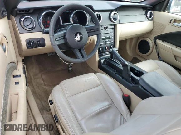 2008 Ford Mustang Deluxe with VIN 1ZVHT84N185158146, listed as a Copart auction lot 56237985 with 105,968 mi miles and Salvage title. Bid and sale history available at DreamBid. Image 8.