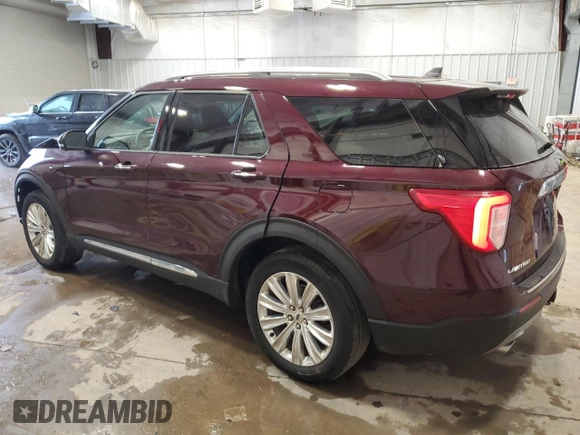 2022 Ford Explorer Limited with VIN 1FMSK8FH6NGB23620, listed as a Copart auction lot 41343345 with 50,318 mi miles and Salvage Title. Bid and sale history available at carsss.com. Image 2.