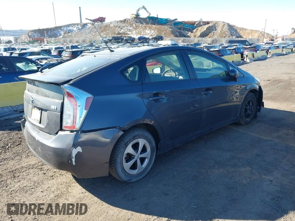 2013 Toyota Prius One with VIN JTDKN3DU6D1719665, listed as a IAAI auction lot 38765023 with 50,913 mi miles and . Bid and sale history available at DreamBid. Image 4.