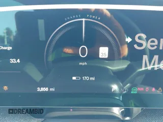 2024 Lucid Air Pure with VIN 50EA1PGA8RA003420, listed as a IAAI auction lot 41593215 with 3,856 mi miles. Bid and sale history available at carsss.com. Image 7.