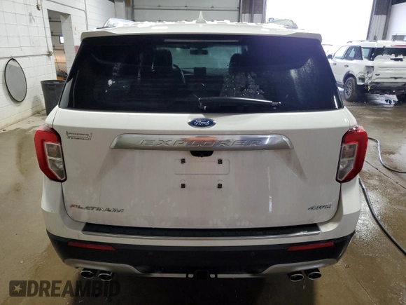 2022 Ford Explorer Platinum with VIN 1FM5K8HC4NGA08755, listed as a Copart auction lot 87959925 with 54,263 mi miles and Salvage Title. Bid and sale history available at carsss.com. Image 6.