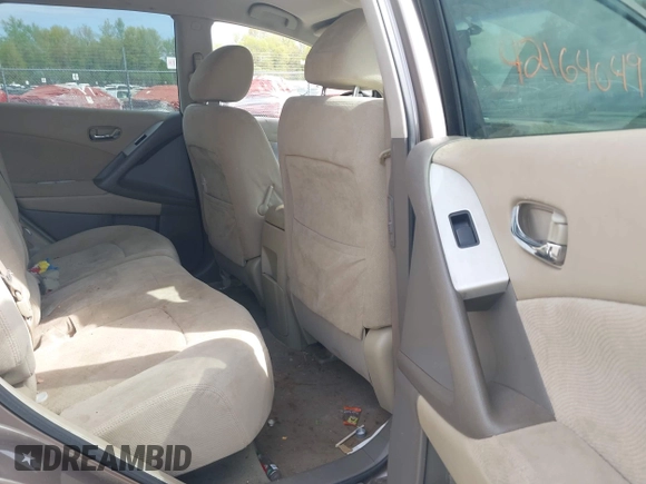 2011 Nissan Murano S with VIN JN8AZ1MWXBW161846, listed as a IAAI auction lot 42164049 with 81,624 mi miles and . Bid and sale history available at DreamBid. Image 8.