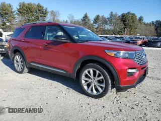 2021 Ford Explorer Platinum with VIN 1FM5K8HC4MGA00511, listed as a Copart auction lot 89359525 with 46,886 mi miles and Salvage Title. Bid and sale history available at carsss.com. Image 4.