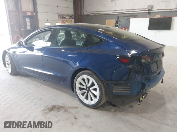 2022 Tesla Model 3 Long Range with VIN 5YJ3E1EB8NF255163, listed as a IAAI auction lot 42105451 with 40,166 mi miles and . Bid and sale history available at DreamBid. Image 3.