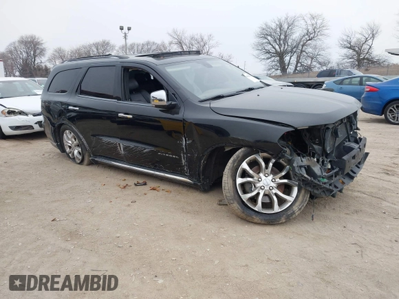 2017 Dodge Durango Citadel with VIN 1C4RDJEG4HC703957, listed as a IAAI auction lot 41163500 with 106,520 mi miles and . Bid and sale history available at carsss.com. Image 1.